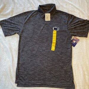 NWT Penn State Polo, Navy Heathered  Men’s Medium Champion Brand